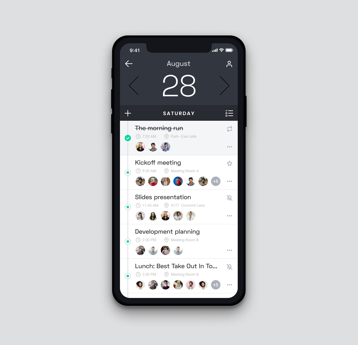Calendar app