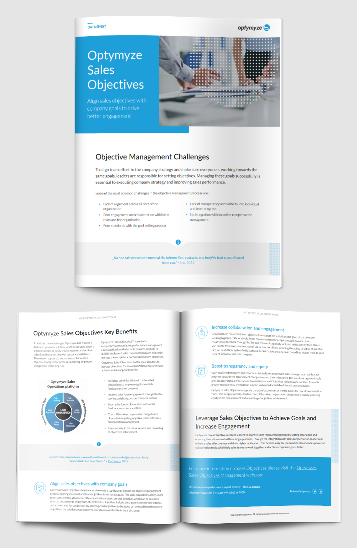 Optymyze Data Sheets